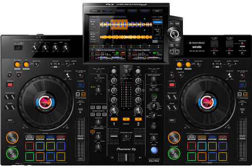 Pioneer DJ XDJ-RX3 DJ media player with large touchscreen display and professional controls for DJ mixing.