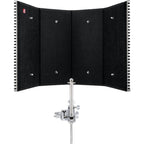 SE Electronics Reflexion Filter Pro with a curved design, ideal for controlling sound reflections in recording spaces.