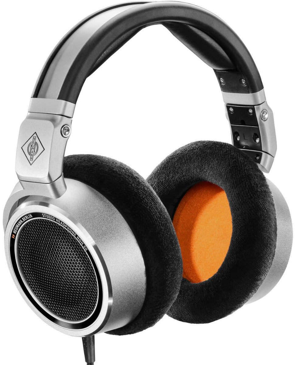 Neumann NDH 30 studio headphones with over-ear design and adjustable headband, ideal for professional audio monitoring.