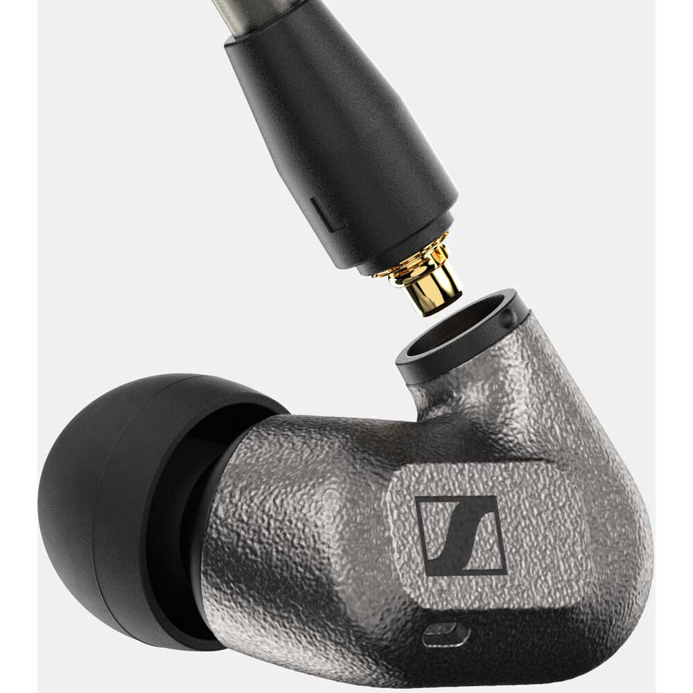 Sennheiser IE 600 head-fi headphones showcasing sleek design and premium materials, ideal for audiophiles.