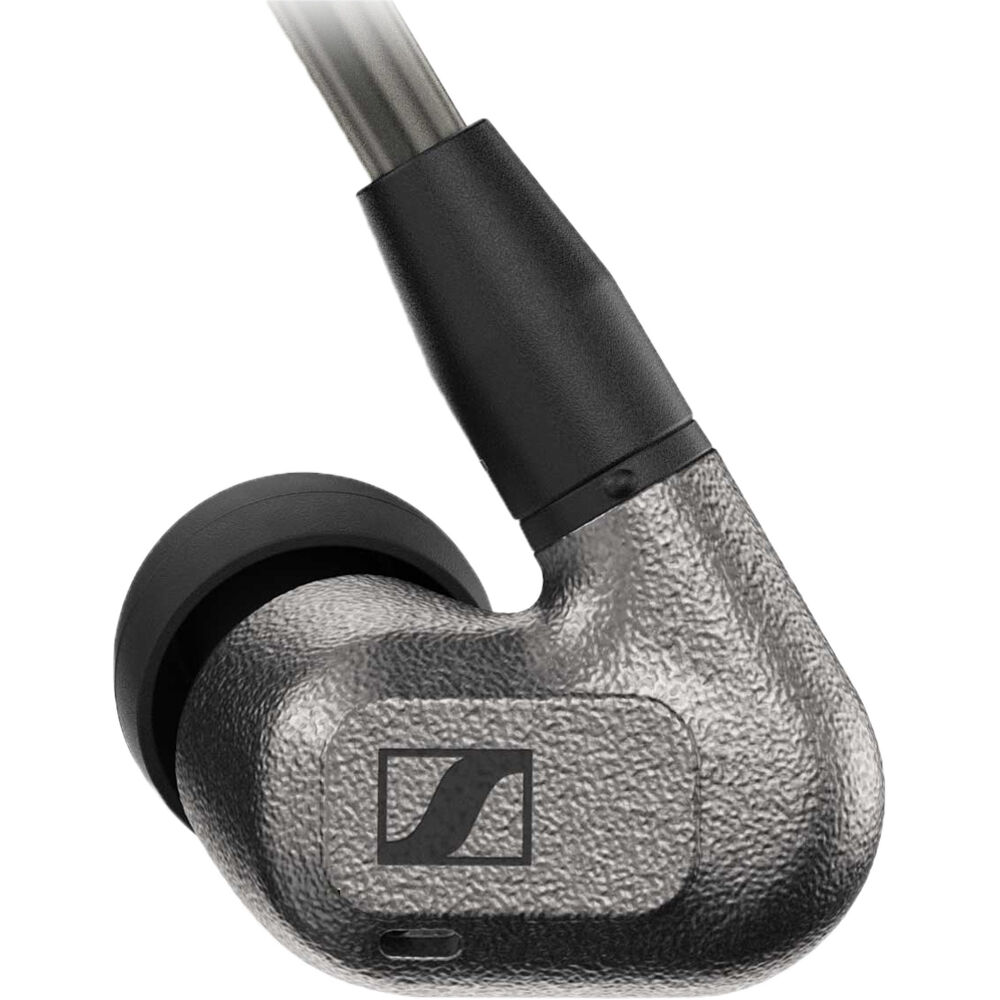 Sennheiser IE 600 head-fi headphones with sleek design and premium ear tips, showcasing high-quality audio features.
