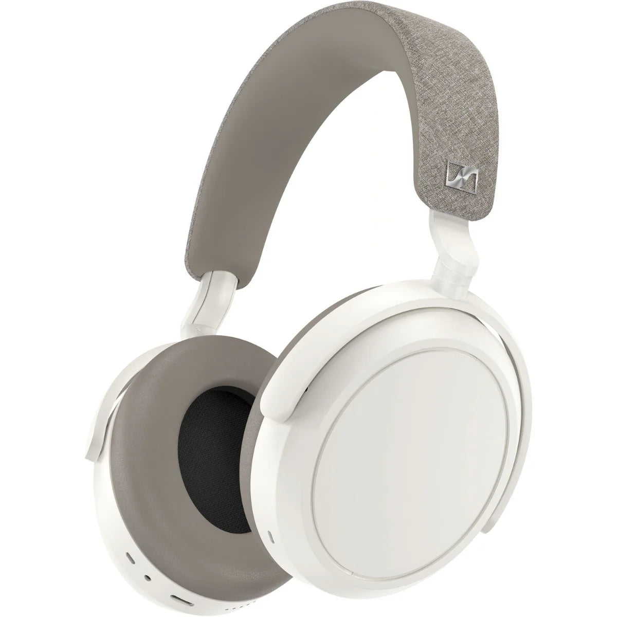 Sennheiser Momentum 4 Wireless headphones with over-ear design, black finish, and padded ear cups for immersive sound.