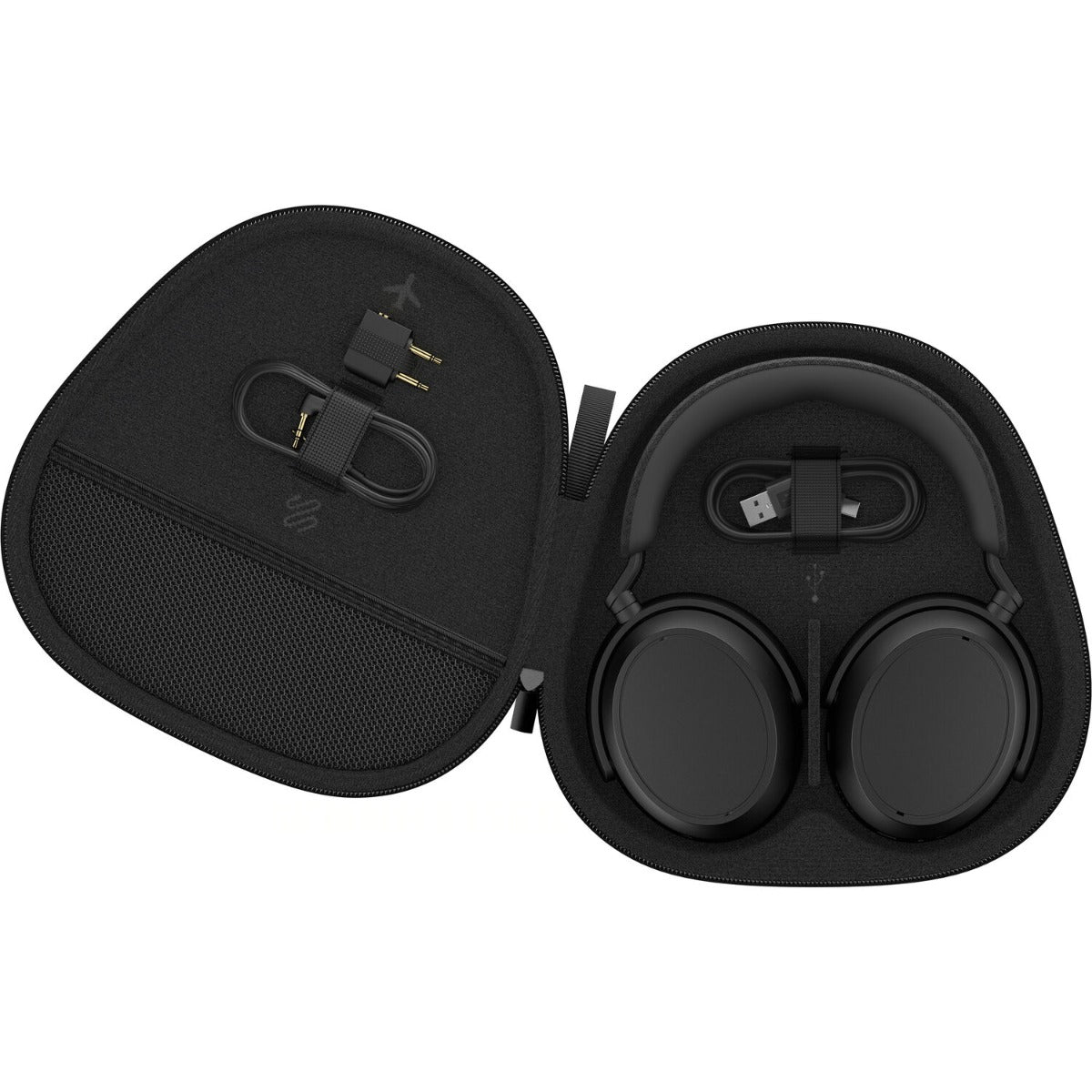 Sennheiser Momentum 4 Wireless headphones with over-ear design, black color, and cushioned ear cups for premium comfort