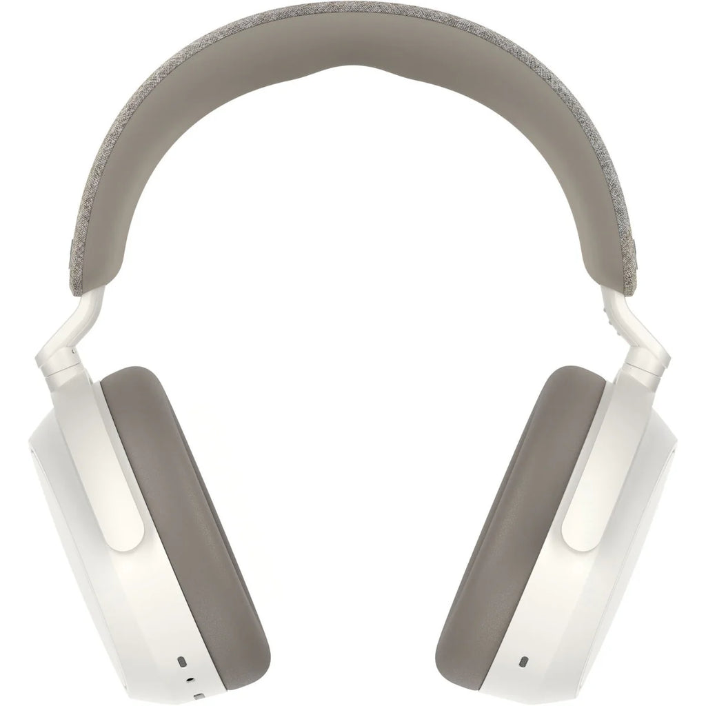 Sennheiser Momentum 4 Wireless headphones with over-ear design, black color, and cushioned ear cups for comfort.