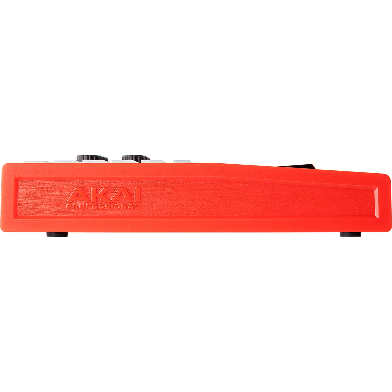 Akai Professional APC Key 25 MK2 MIDI keyboard with 25 keys, control knobs, and pads on a sleek black surface.