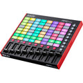 Akai Professional APC Mini MK2 MIDI controller with 8 pads and knobs, compact design for music production and live performance.