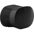Sonos Era 300 wireless speaker in black, showcasing its sleek design and speaker grille with control buttons on top.