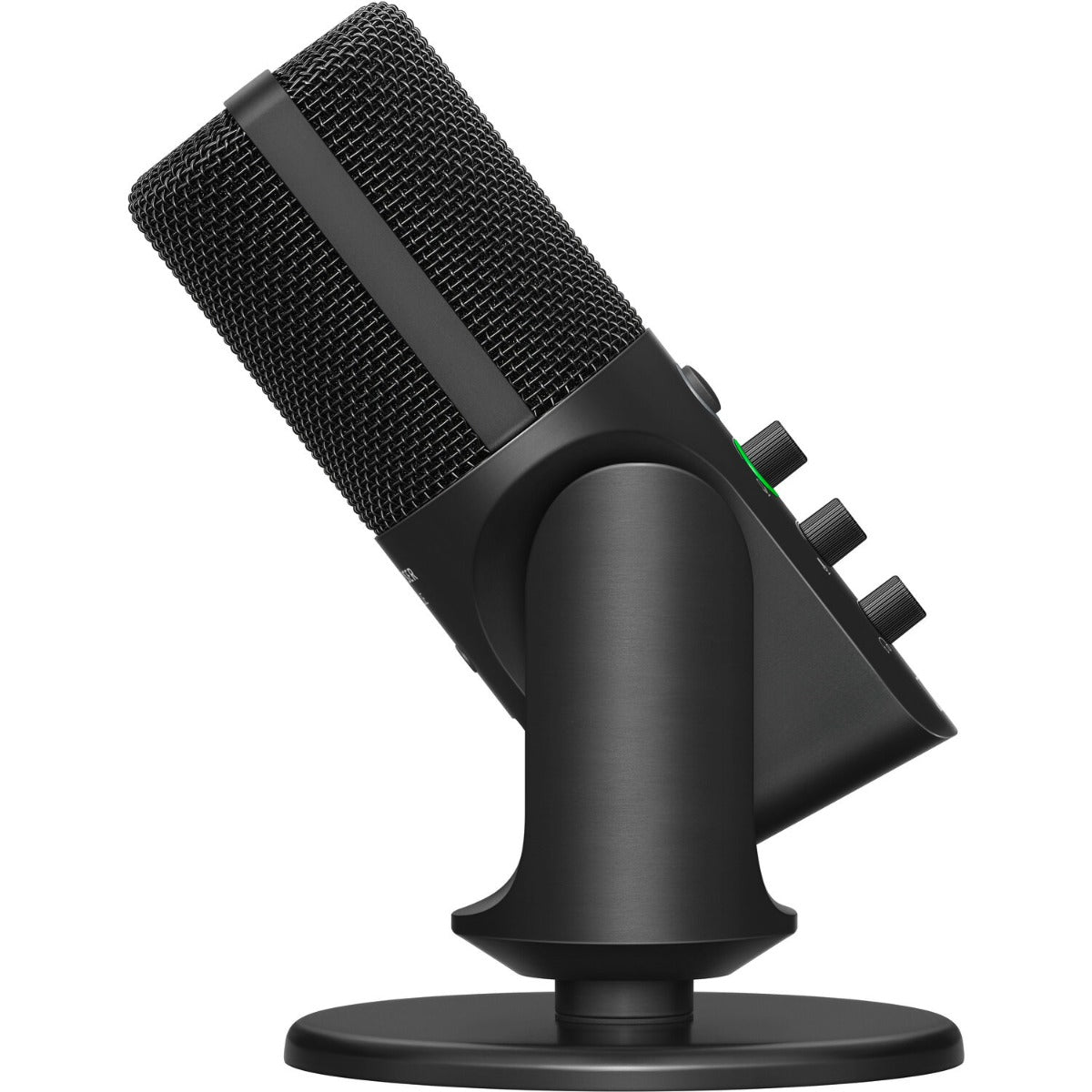 Sennheiser Profile USB-C microphone with sleek design and built-in stand, ideal for high-quality audio recording.