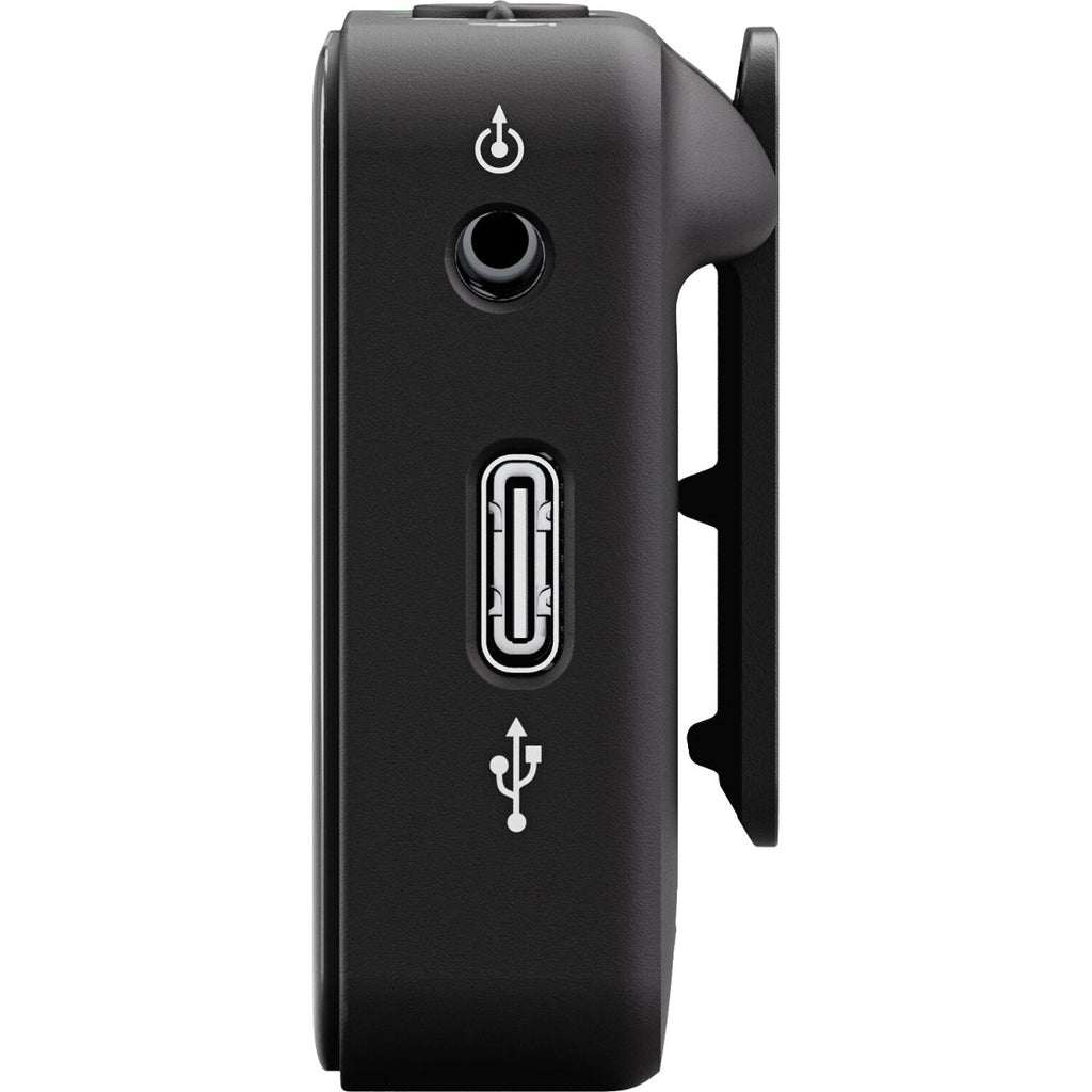 Rode Wireless ME creator wireless microphone system with compact transmitter and receiver for high-quality audio recording.