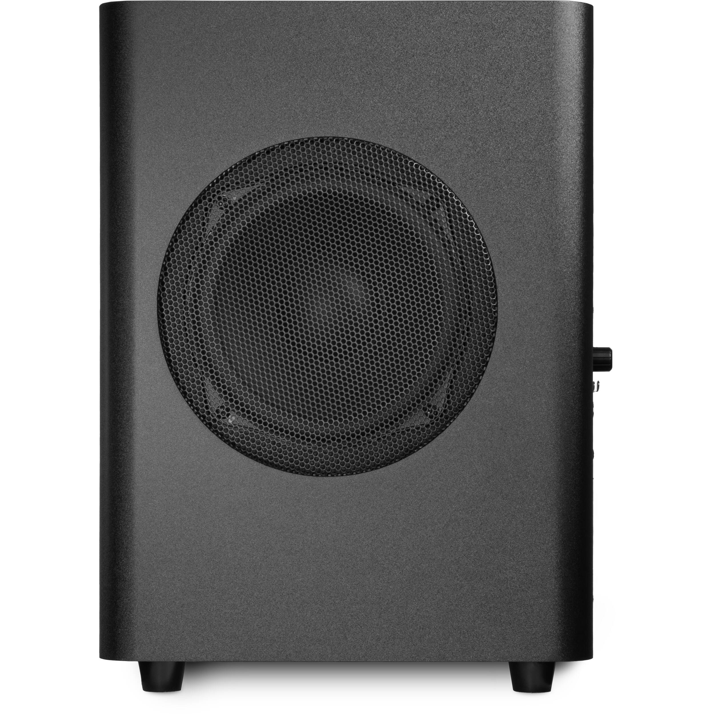 Kali Audio WS-6.2 subwoofer with black enclosure and control panel, designed for high-quality sound reinforcement and bass.