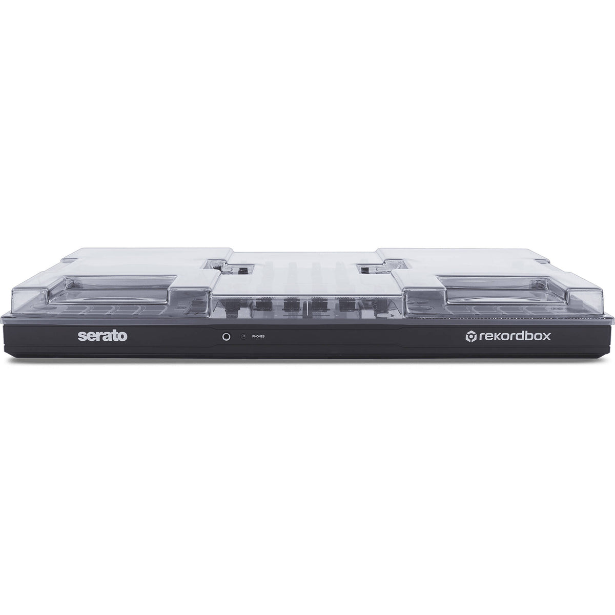 Decksaver Pioneer DDJ-FLX10 DJ cover showing a sleek black protective case designed for Pioneer DDJ-FLX10 controller.