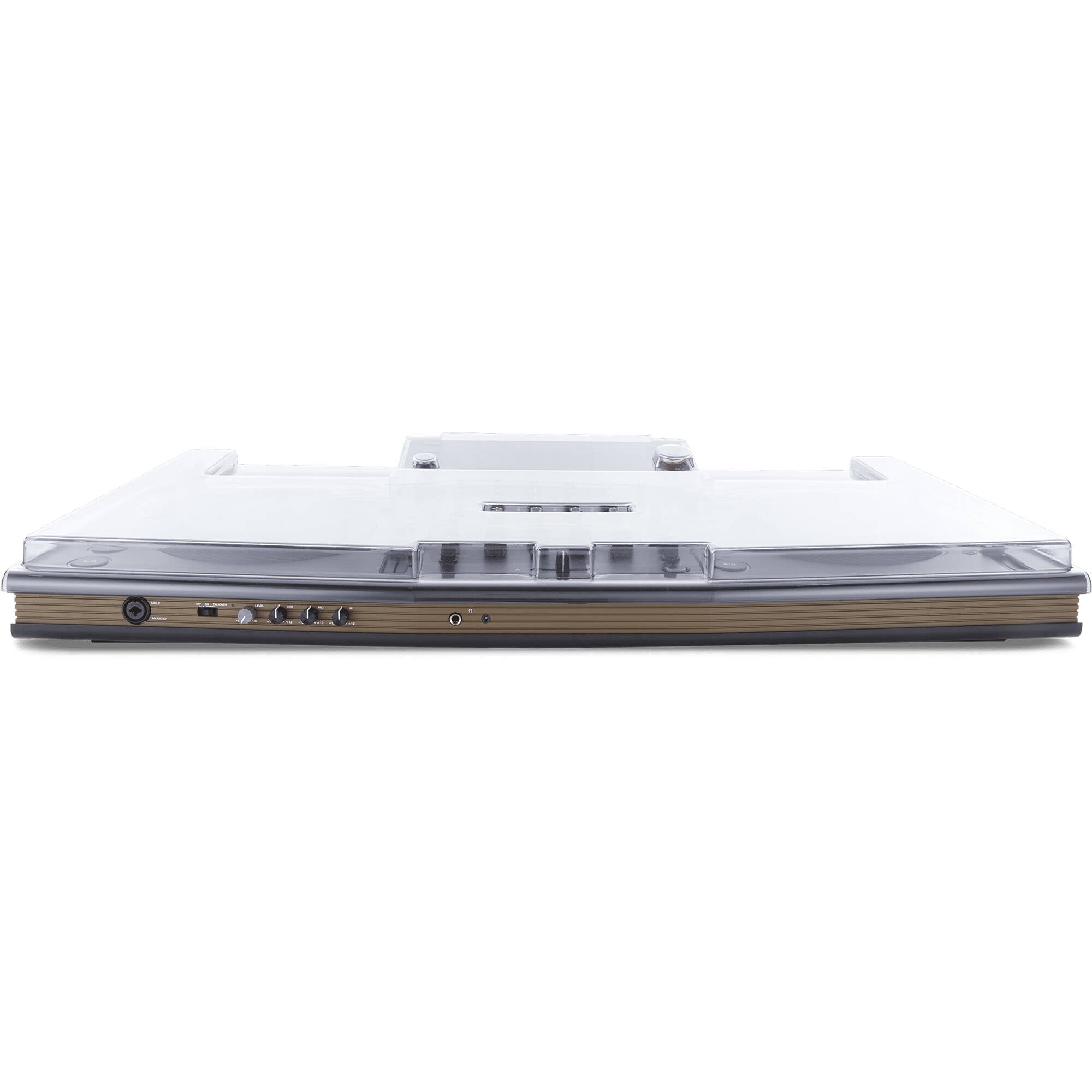 Decksaver Pioneer Opus-Quad DJ cover protecting equipment with durable, black plastic design for secure storage and transport.