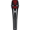 SE Electronics sE Electronics V2 dynamic microphone with switch, showing its professional microphone design and black body.