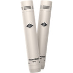 Universal Audio SP-1 condenser microphone with metal body and adjustable stand mount, ideal for studio recording.