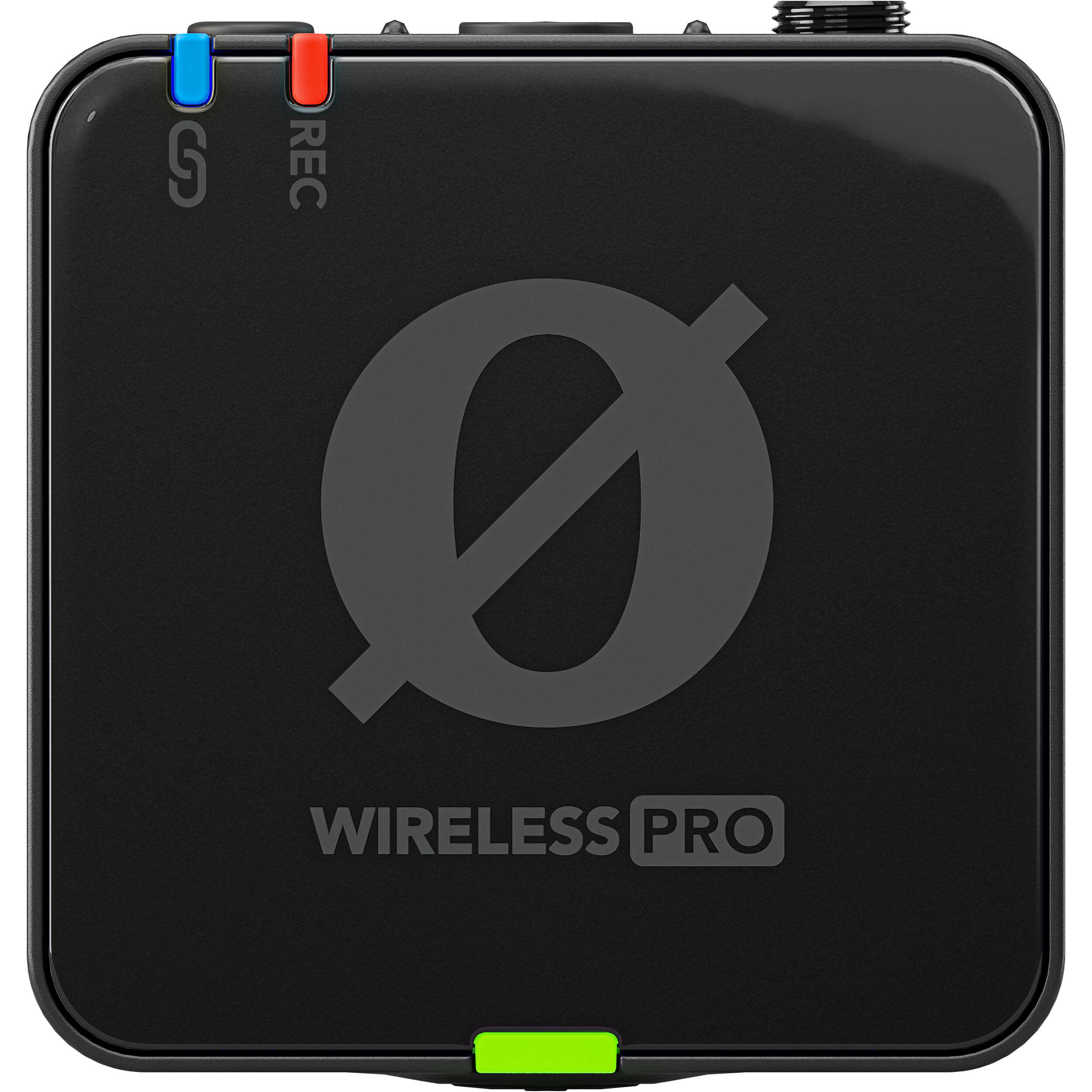 Rode Wireless PRO professional wireless microphone system with transmitter and receiver units on a table.