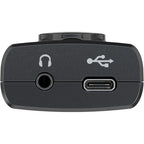 IK Multimedia iRig HD X audio interface with input and output ports, compact design for musicians and audio recording.