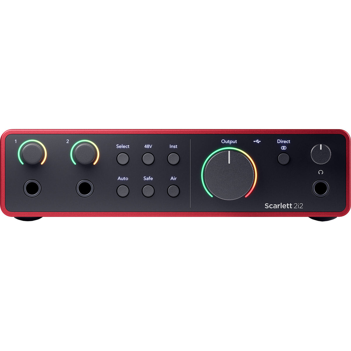 Focusrite Scarlett 2i2 Studio 4th Gen bundle with audio interface, microphones, and accessories for music recording and production