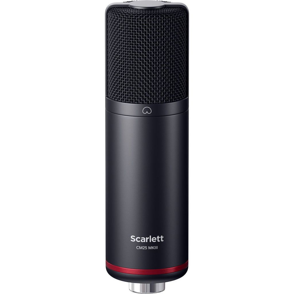 Focusrite Scarlett Solo Studio 4th Gen bundle with audio interface, microphone, headphones, and accessories for home recording.