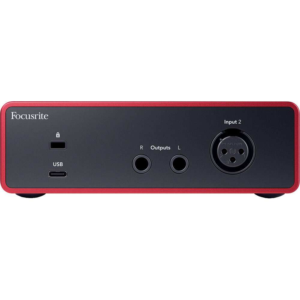 Focusrite Scarlett Solo Studio 4th Gen bundle featuring audio interface, microphone, headphones, and cables for home recording.