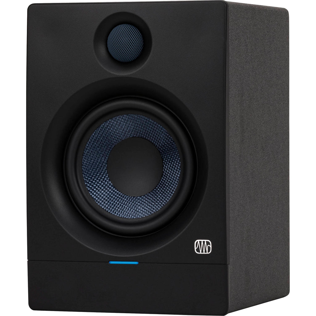 Presonus Eris 5 BT second-generation black desktop speakers with sleek design and adjustable controls.