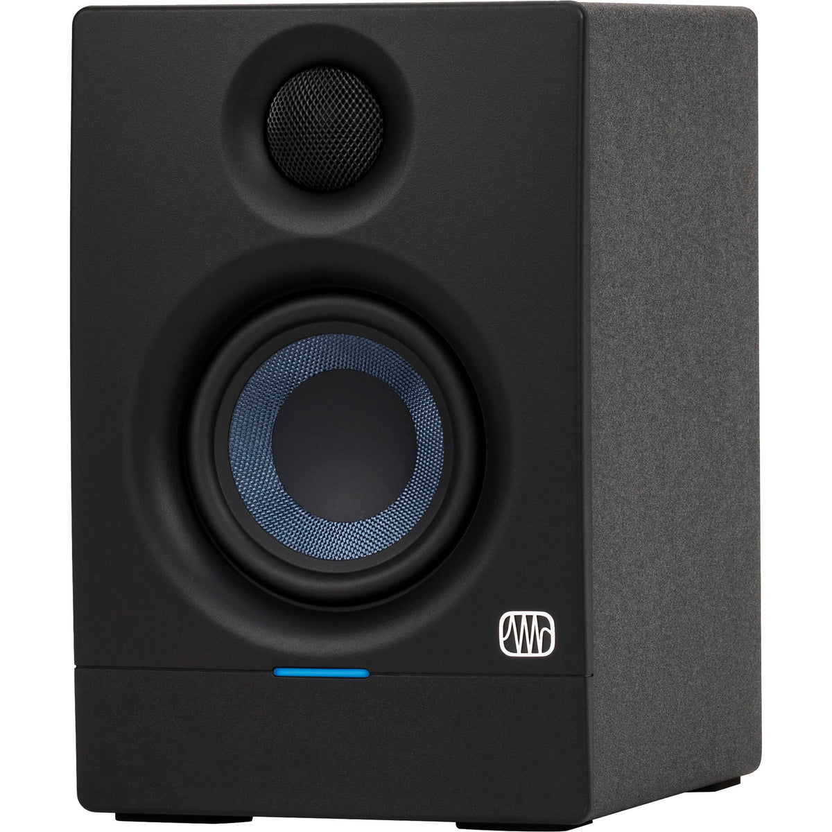 Presonus Eris 3.5 second-generation desktop speakers with black enclosures and control knobs on the front panel.