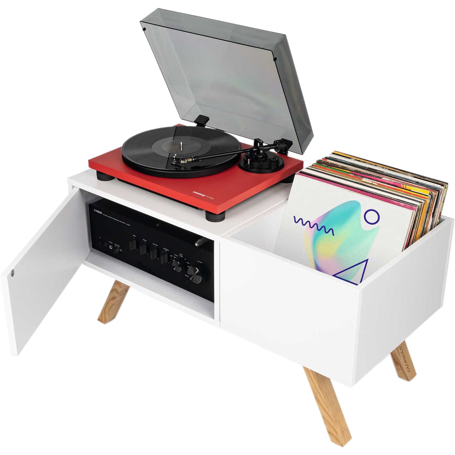 Härlig skivspelare Lowboard