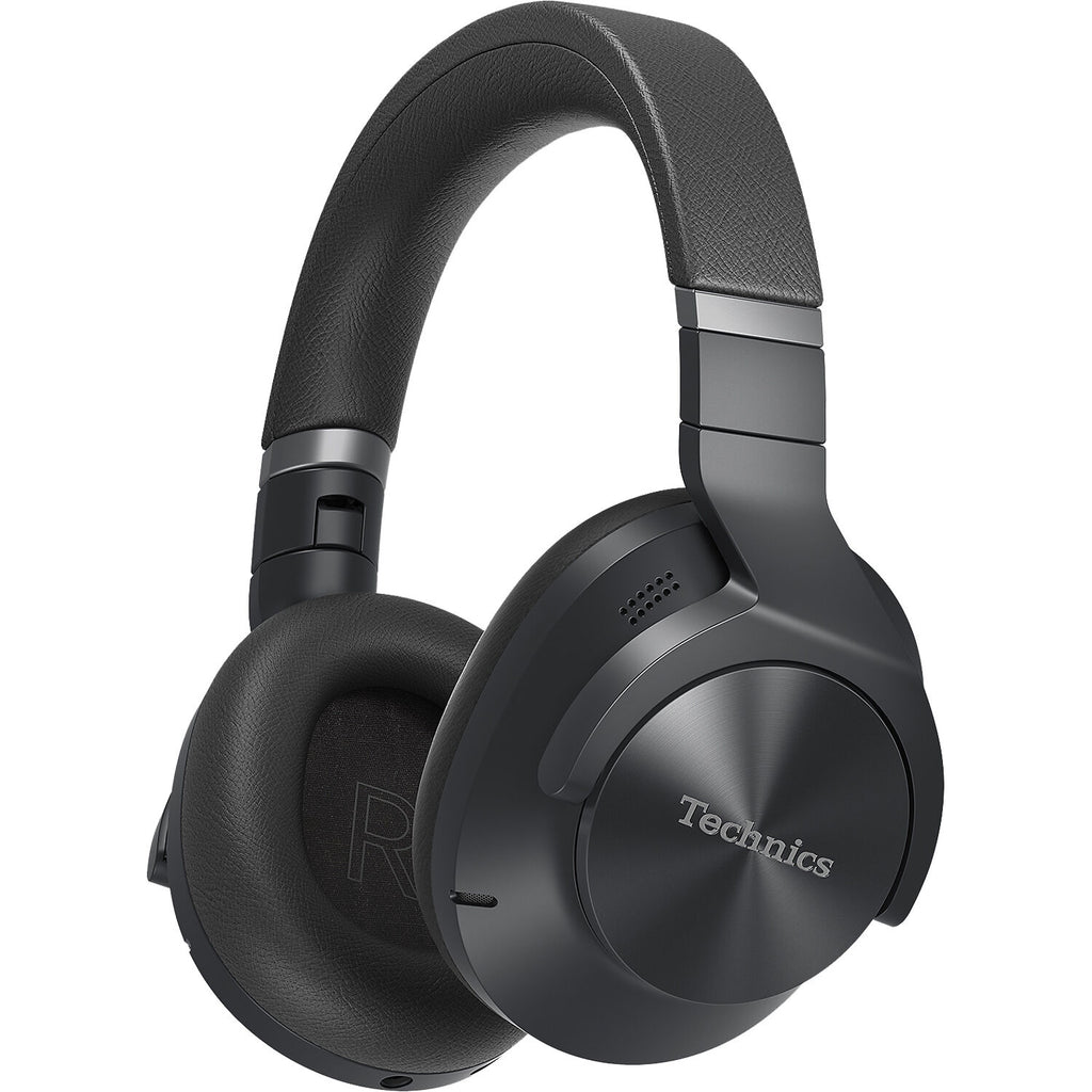 Technics EAH-A800 wireless headphones with sleek design and over-ear cushions, showcasing premium audio quality.