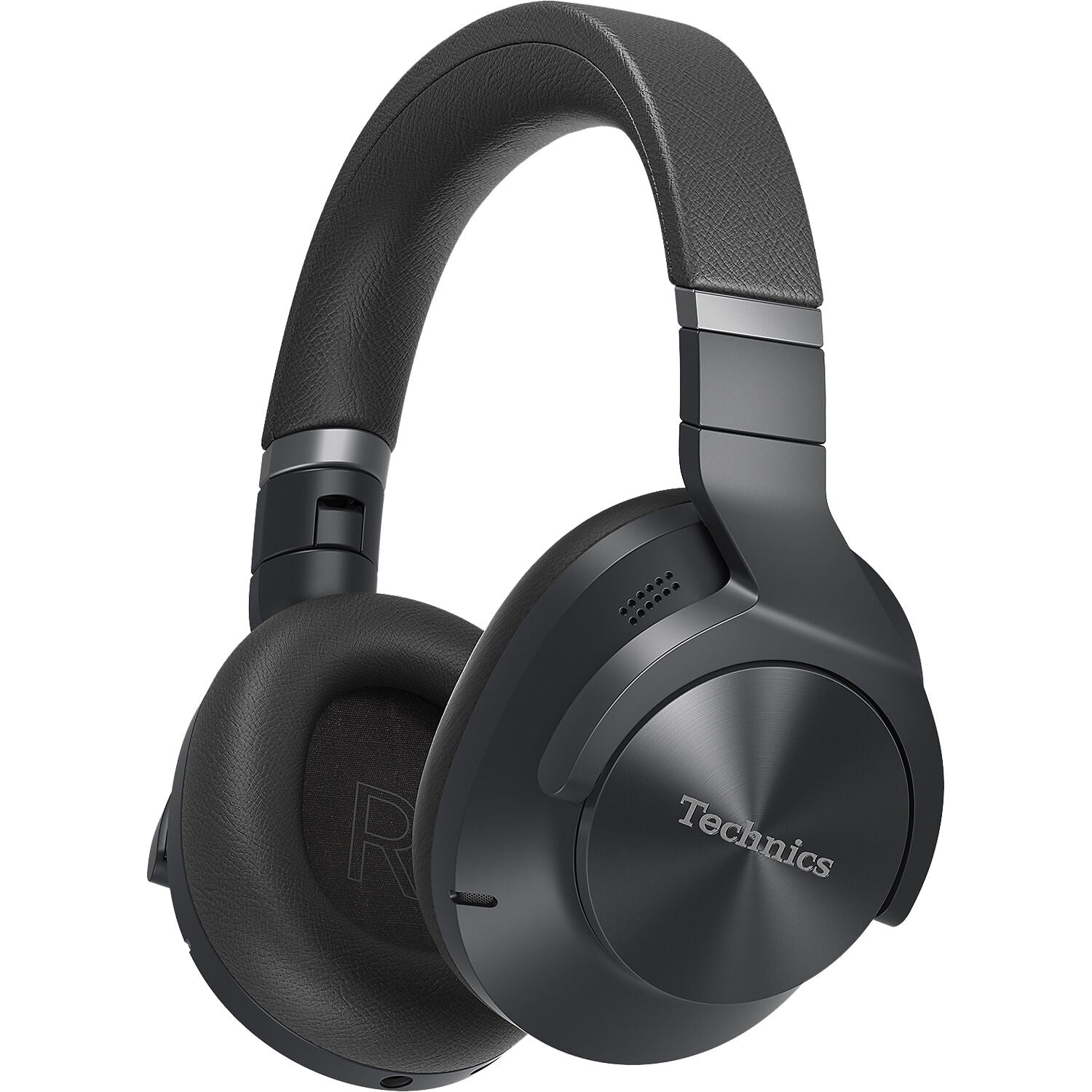 Technics EAH-A800 wireless headphones with sleek design and over-ear cushions, showcasing premium audio quality.