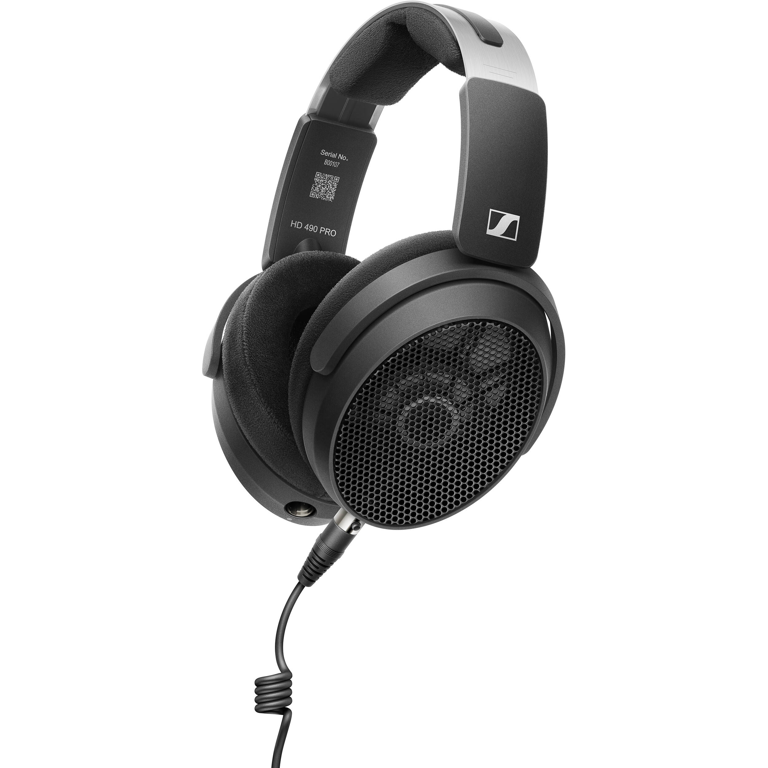 Sennheiser HD 490 Pro studio headphones with over-ear design and adjustable headband for professional audio monitoring.