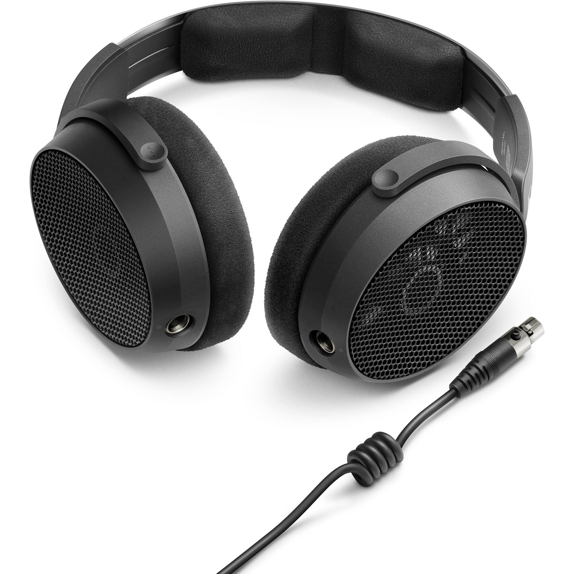 Sennheiser HD 490 Pro Plus studio headphones with over-ear design and adjustable headband, black in color.