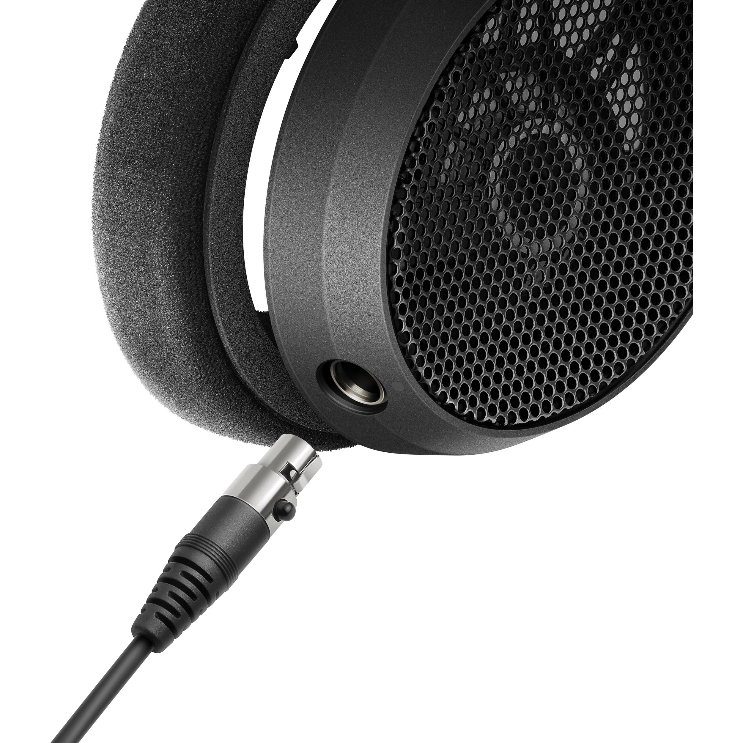 Sennheiser HD 490 Pro Plus studio headphones with over-ear design and professional audio quality, black color.