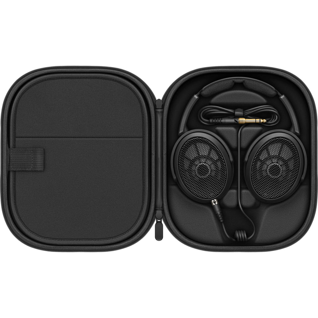 Sennheiser HD 490 Pro Plus studio headphones with over-ear design and adjustable headband, black color.