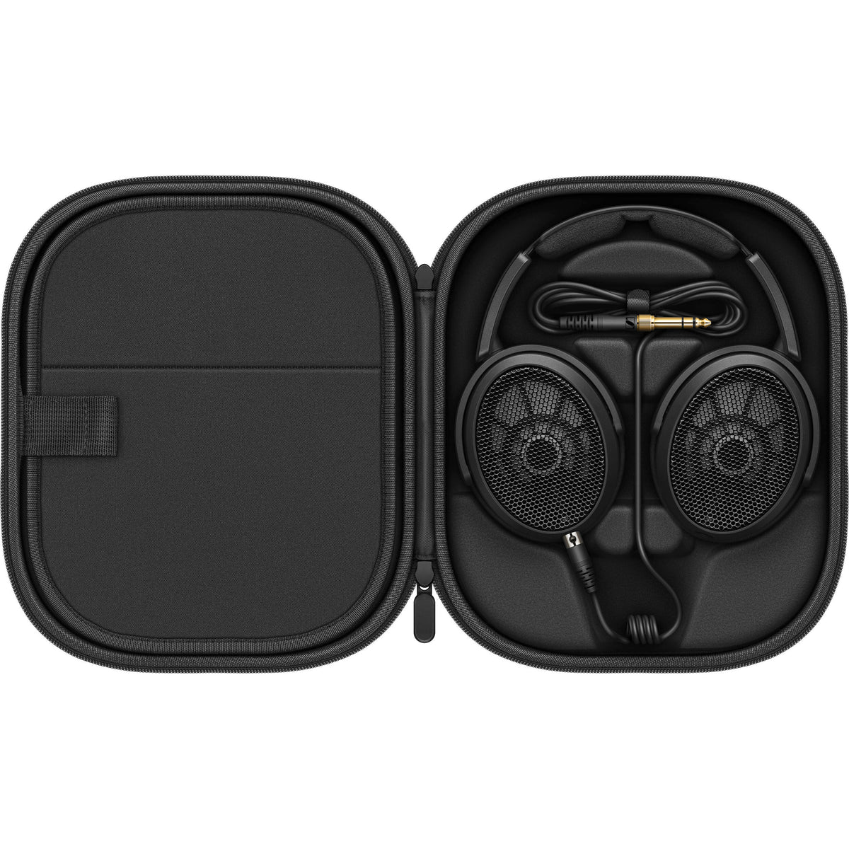 Sennheiser HD 490 Pro Plus studio headphones with over-ear design and adjustable headband, black color.