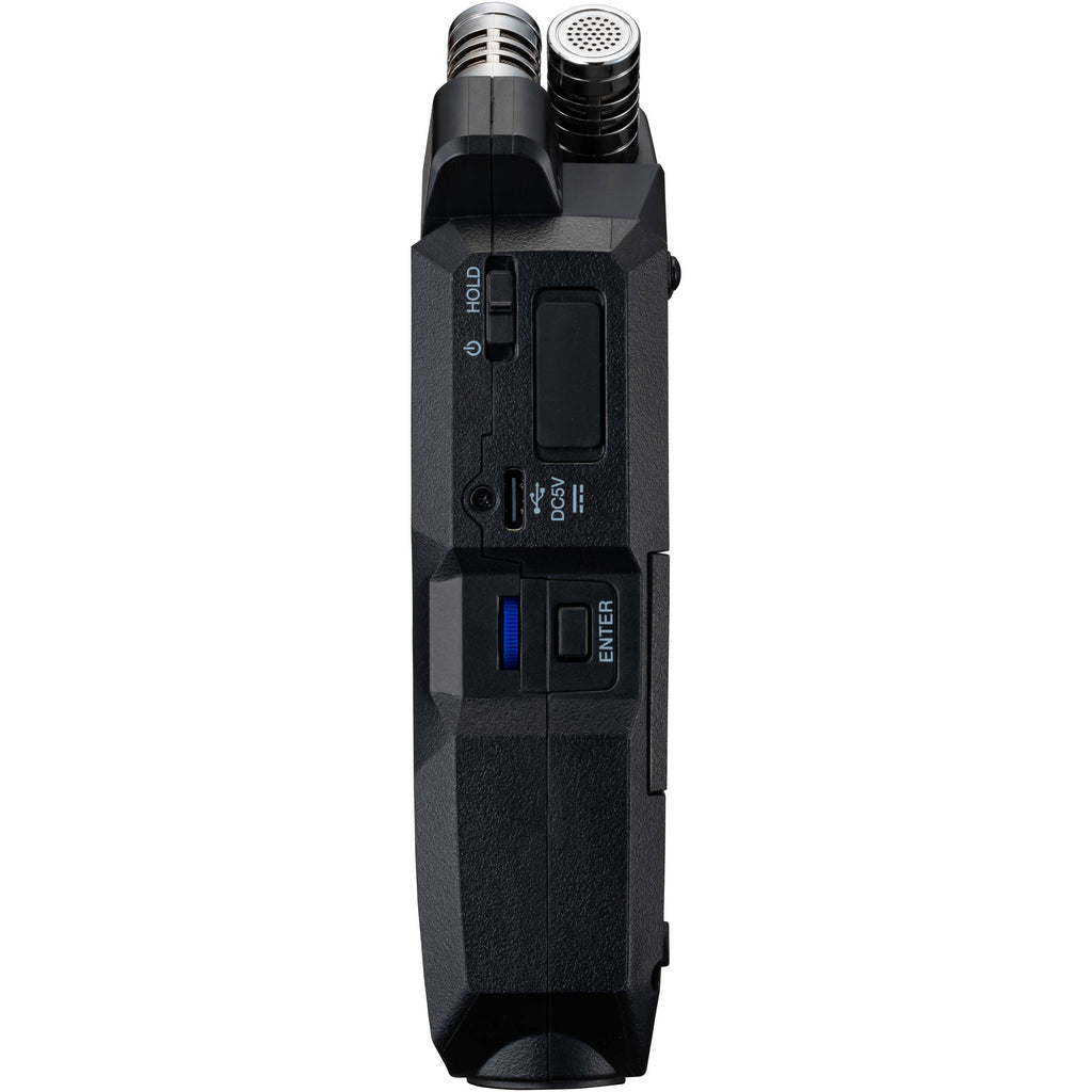Zoom H4n Essential digital recorder with built-in microphones and controls, shown on a white background.