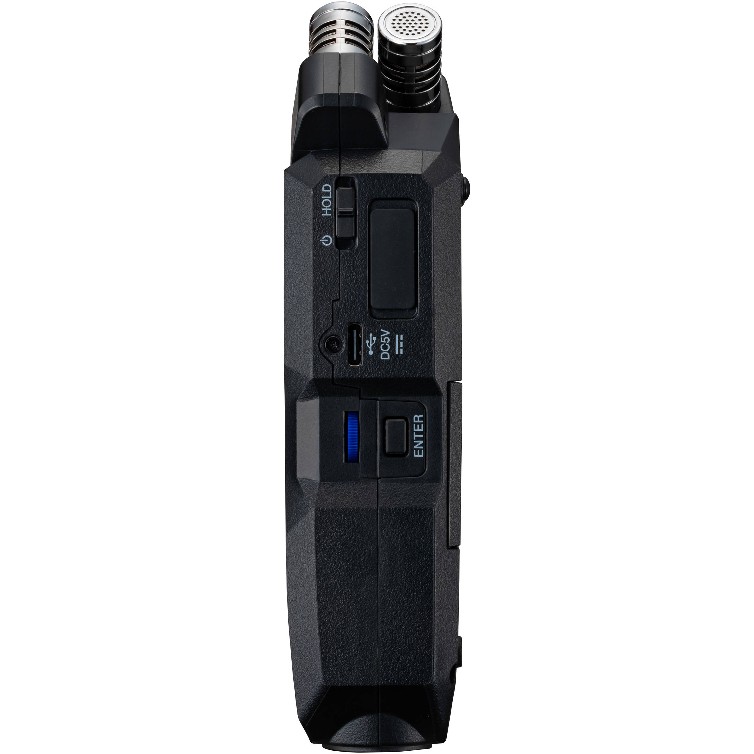 Zoom H4n Essential digital recorder with built-in microphones and controls, shown on a white background.