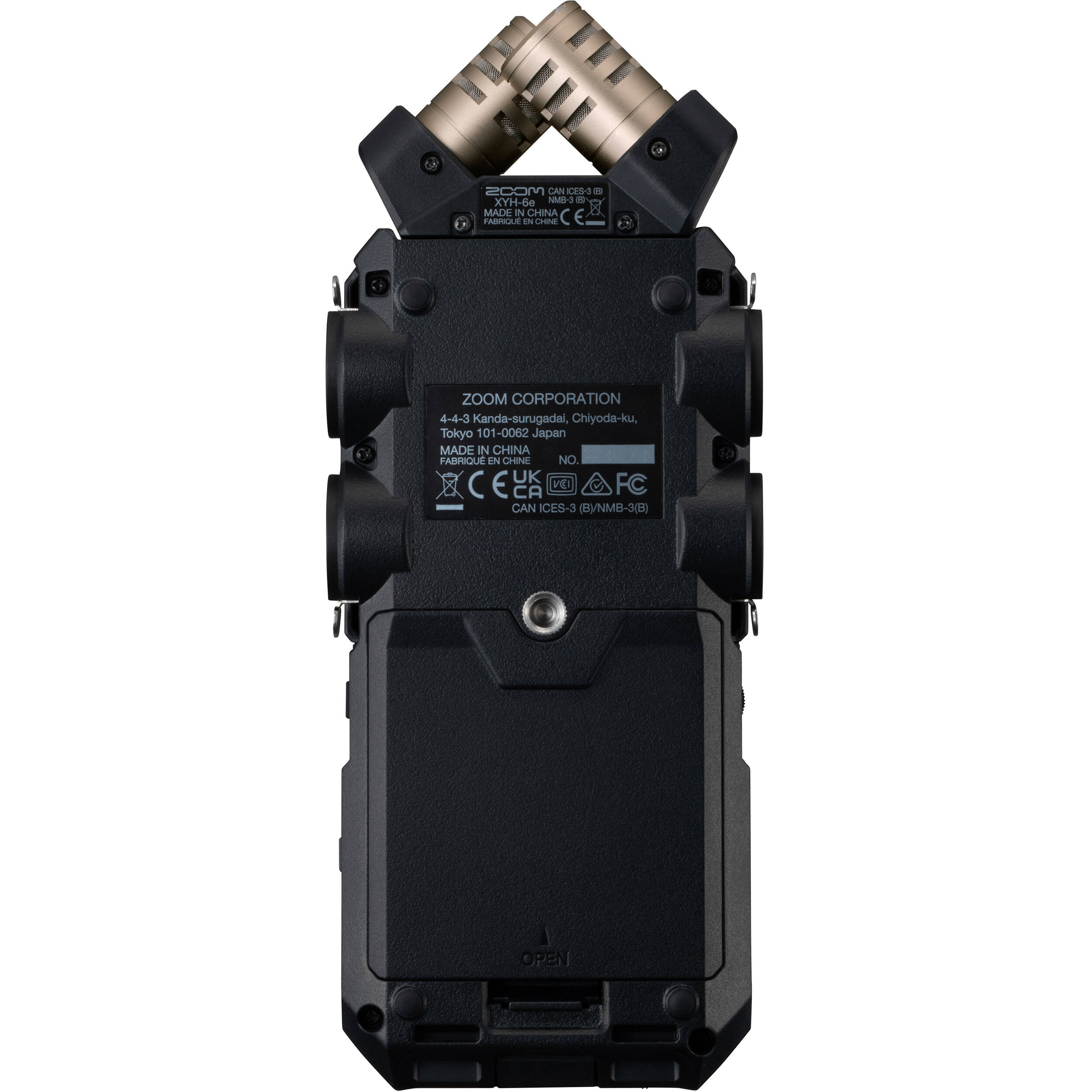 Zoom H6 Essential digital recorder with multiple input ports and colorful controls, designed for professional audio recording.