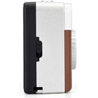 Kodak EKTAR H35 Half Frame Camera, instant compact camera with retro design, showcasing its lens and viewfinder in a close-up shot.