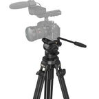 SmallRig AD-50 lightweight carbon fiber tripod kit with adjustable legs and compact design for videography support.