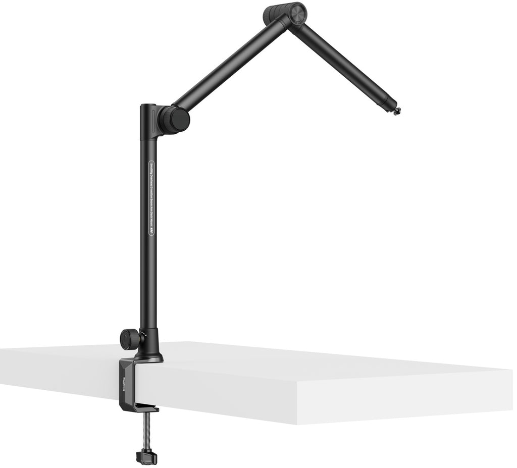 SmallRig desk overhead photography and live streaming bracket mounted on a desk, supporting camera or lighting equipment.
