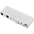 Arturia MiniFuse 4 audio interface with multiple input and output ports, compact design, and professional studio connectivity.