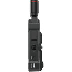 Hollyland Mars 4K wireless video receiver connected to professional camera setup with display screen.