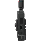 Hollyland Mars 4K wireless video transmitter connected to professional camera for high-definition video transmission.