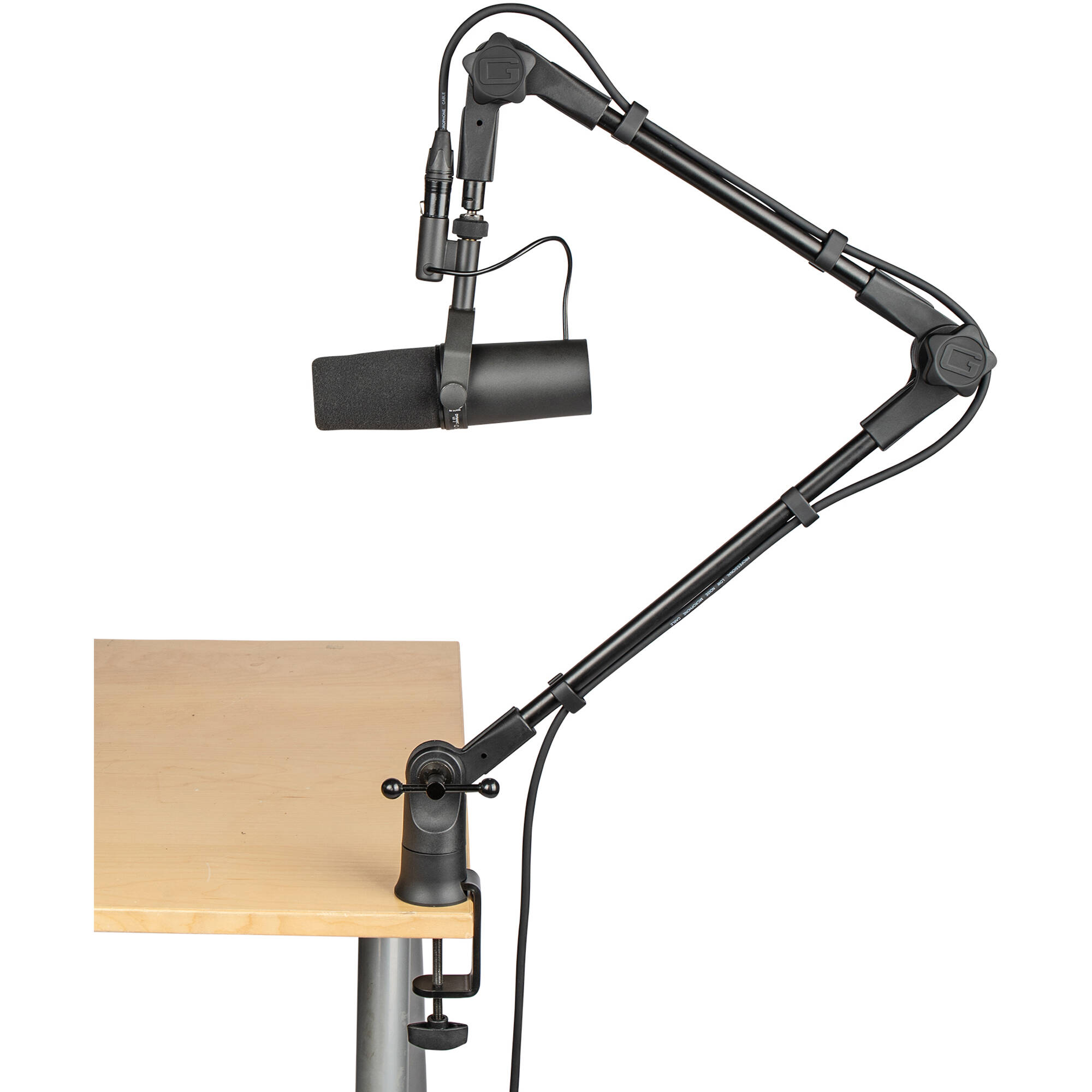 Gator Frameworks Slim Profile Desktop Mic Stand Boom Arm