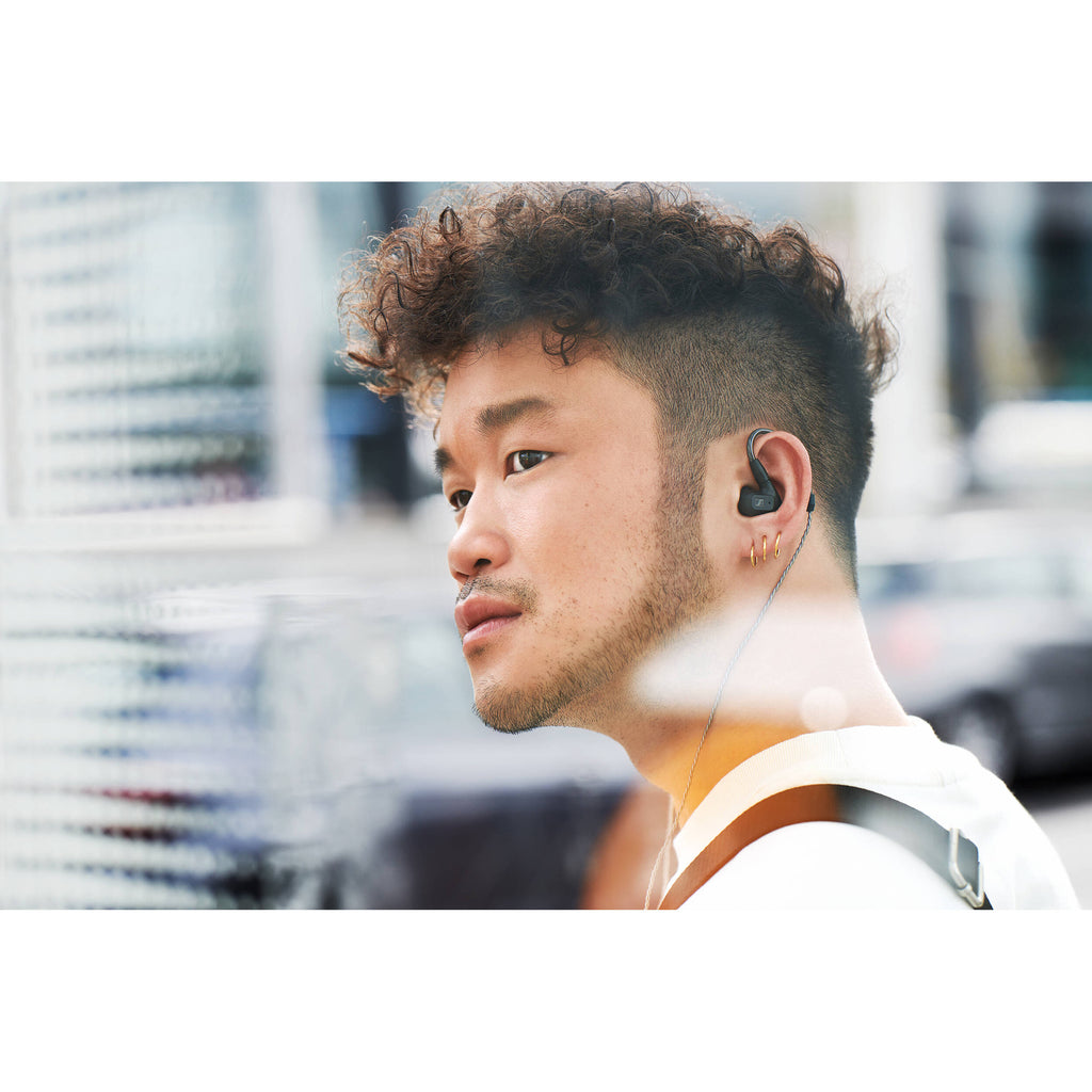 Sennheiser IE 200 wired in-ear headphones with sleek design and in-ear earbuds for high-quality sound.