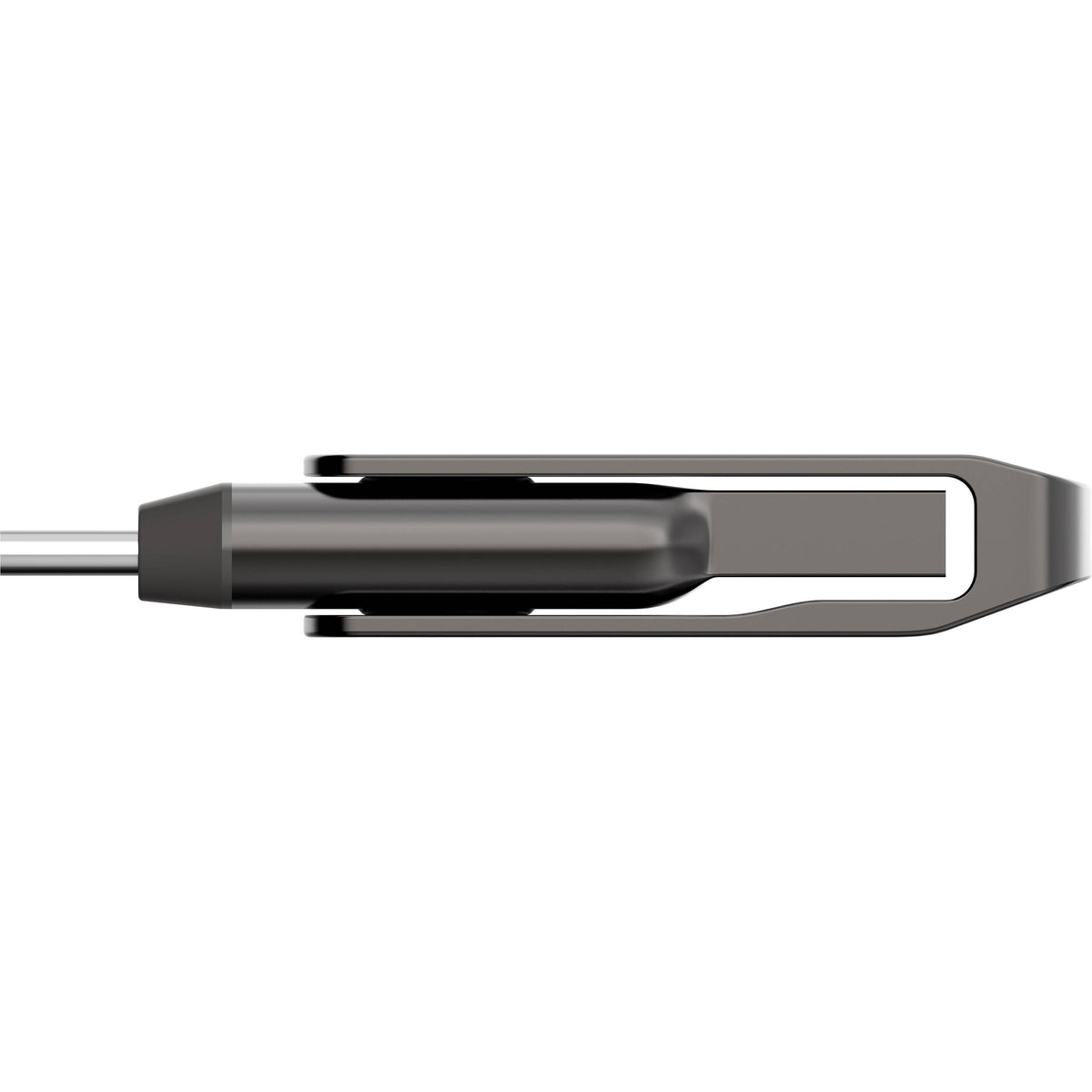 Lexar JumpDrive D400 USB 3.1 2-in-1 flash drive showing dual connectors and sleek design for fast data transfer.