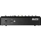 Alto Professional TrueMix 800FX analog mixer with multiple input channels and control knobs for audio mixing.