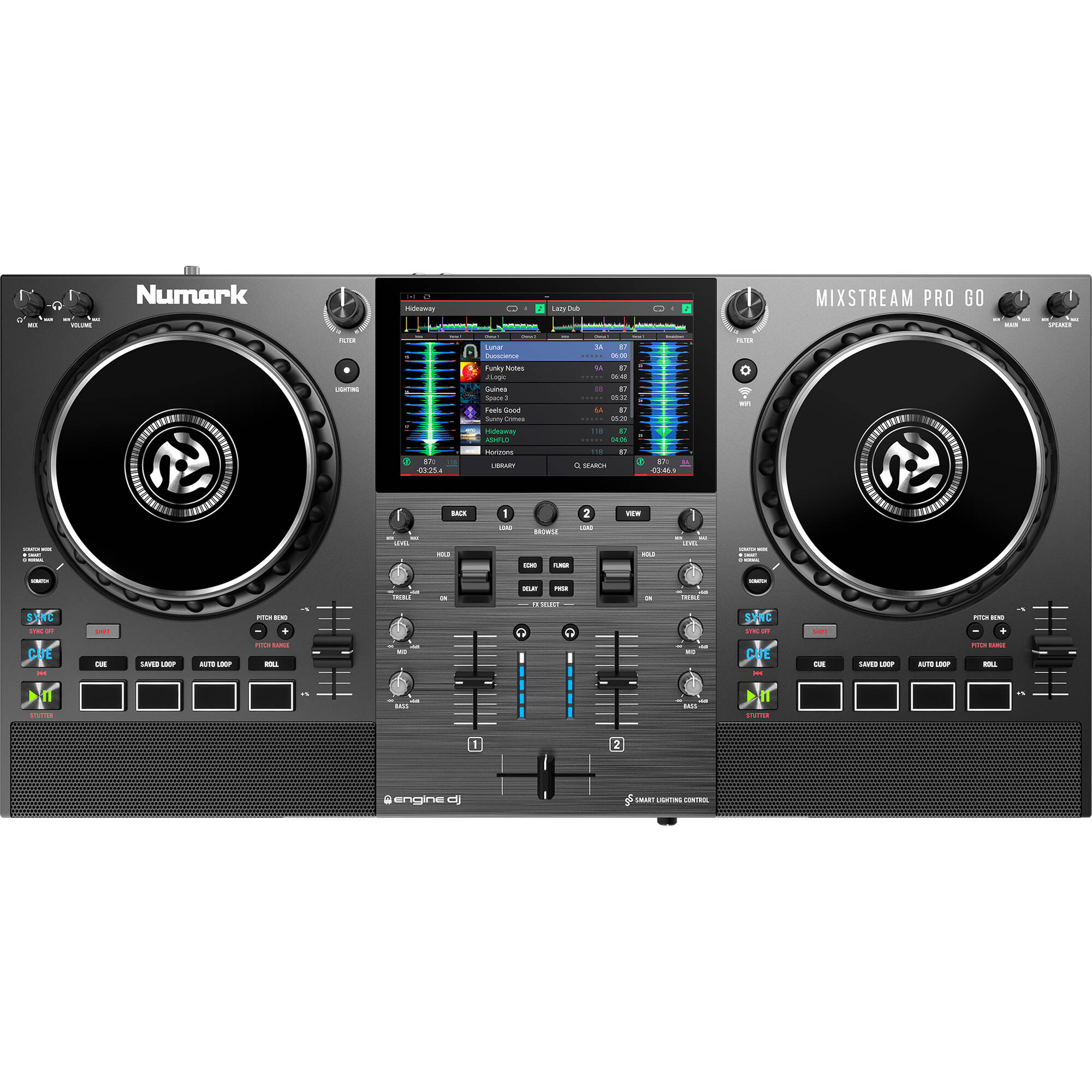 Numark Mixstream Pro Go | Wireless DJ System for On-the-Go