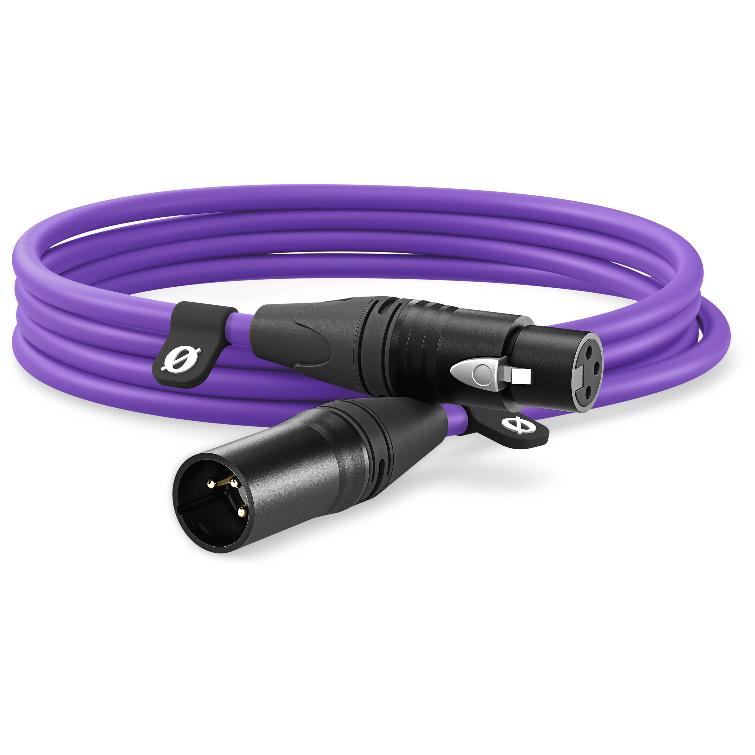 Rode XLR-Female to XLR-Male audio cable with connectors visible, designed for professional audio and microphone setups.