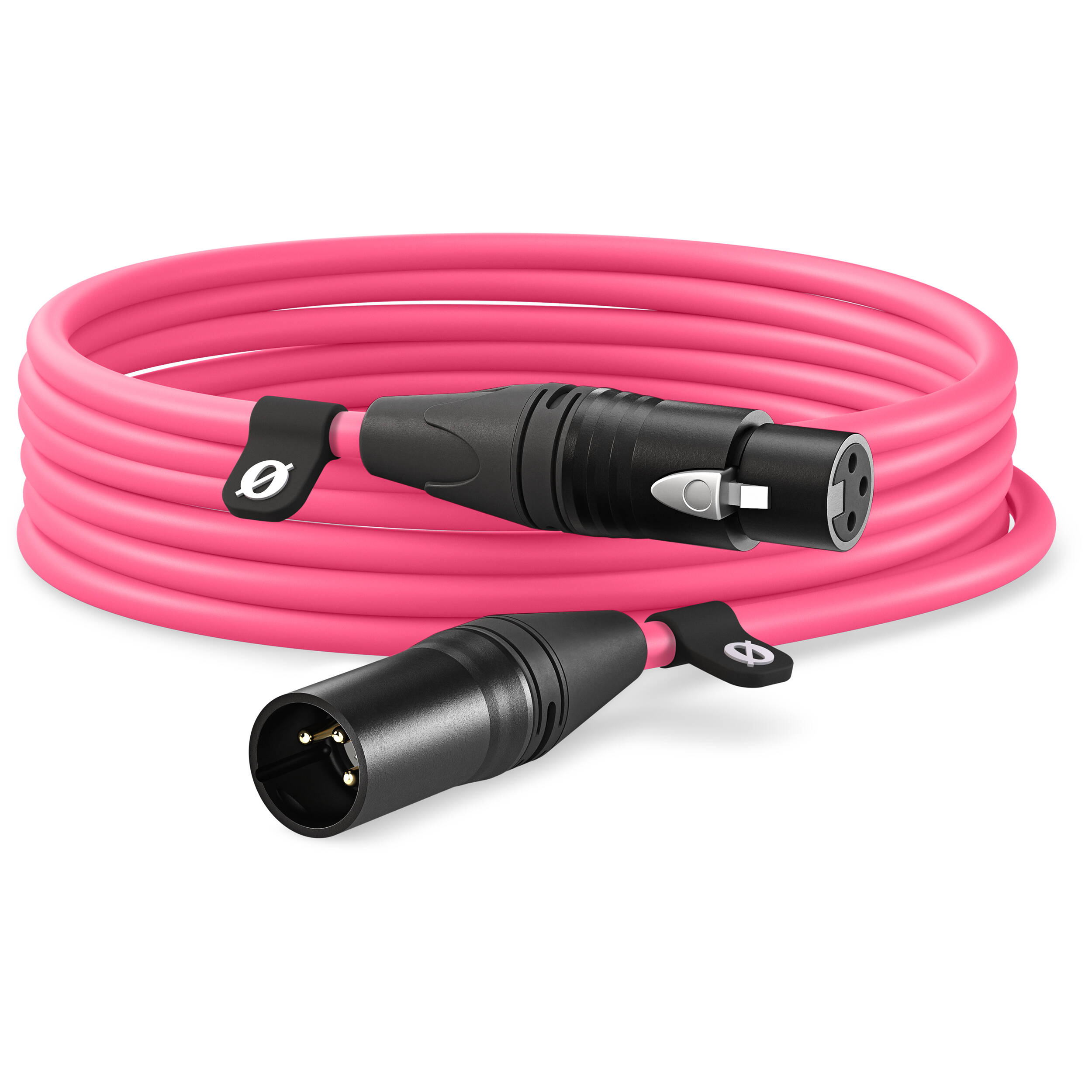 Rode XLR-Female to XLR-Male audio cable with black connectors and cable, used for professional microphone and audio equipment.