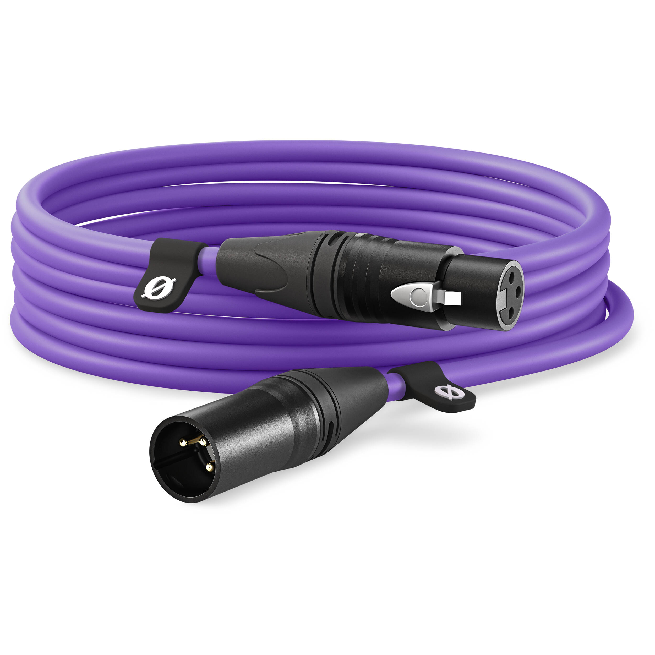 Rode XLR-Female to XLR-Male audio cable with black connectors and cable, used for professional microphone and audio equipment.